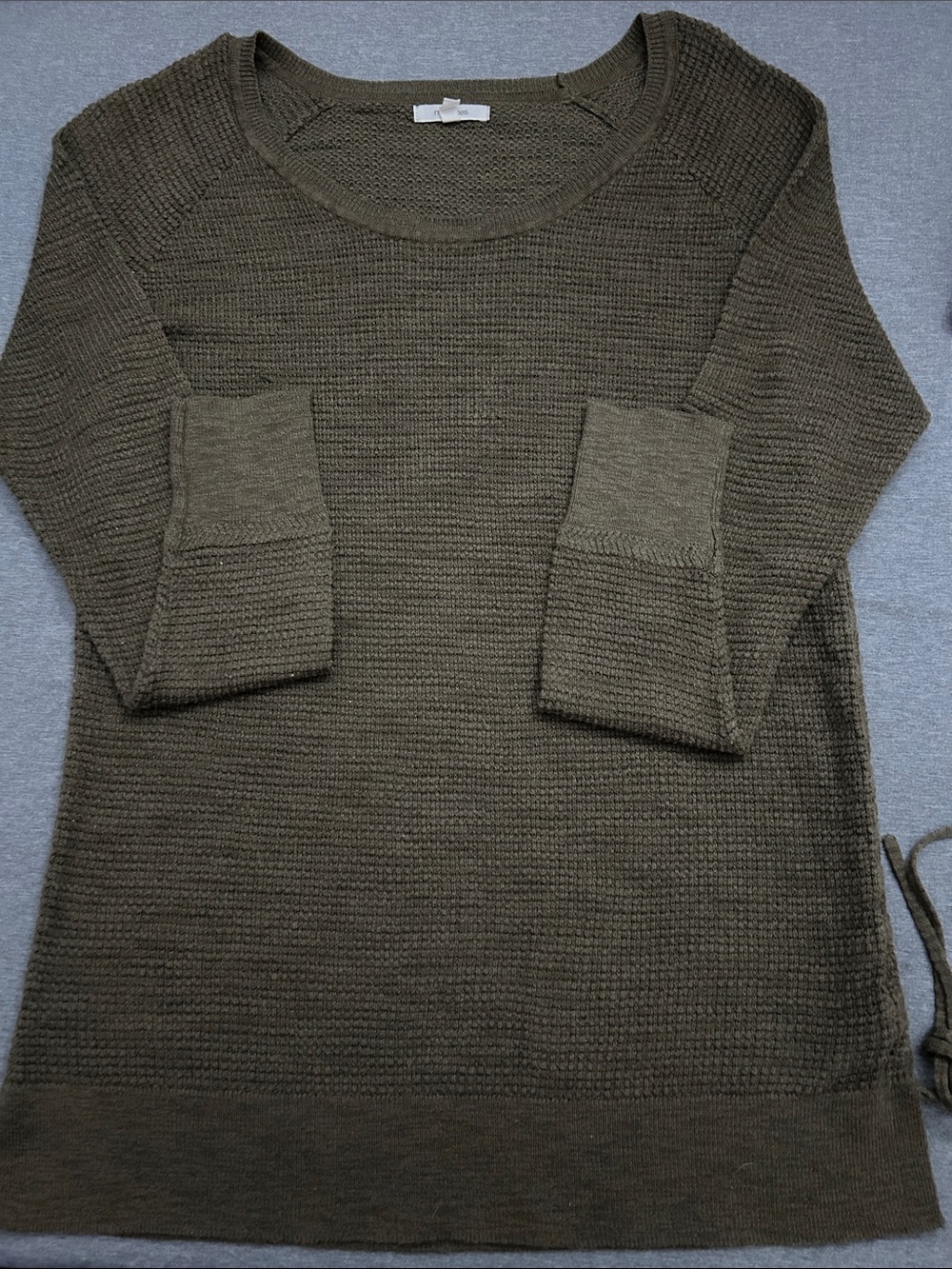 Maurice’s Olive Green Waffle knit Women's Sweater - Size S